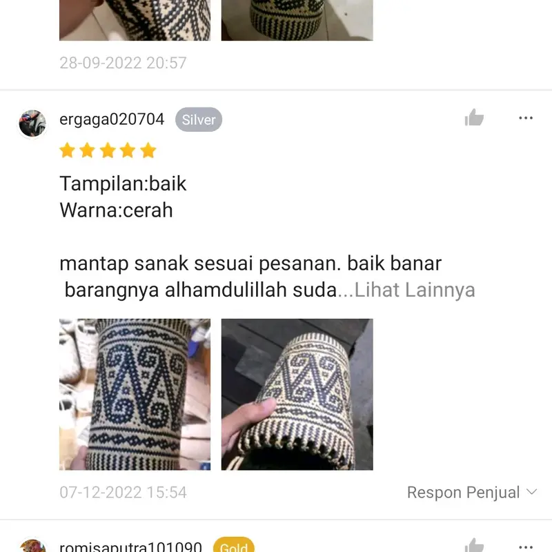 Tas Anjat Selempang Pria Wanita Tas Anjat Rotan Khas Dayak Kalimantan (Lengkap Dengan Kain Puring) 7
