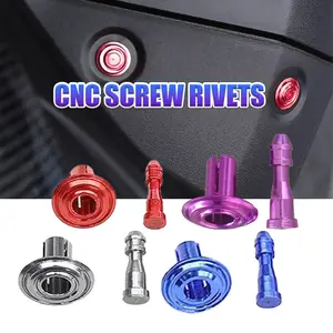 10PCS/Bag Baut Klip bahan alumonium cnc anti karat universal bisa untuk semua motor - 4 warna
