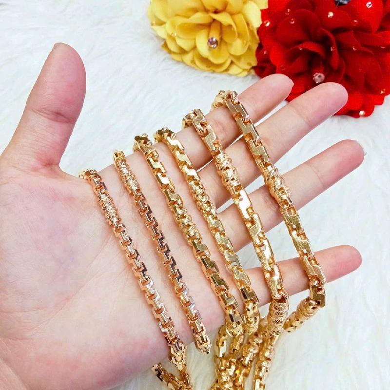 Dây Mẫu Công Hàn Quốc Ống Rồng Cuộn Đồng Đỏ Màu Vàng Miền Tây 750 Trang Sức Nam