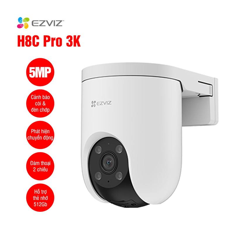  Camera Ezviz H8C PRO Ngoài Trời 3M 5MP-Xem Đêm Màu 