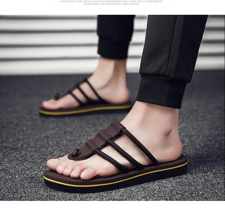 Product Introduction of Summer New Sandals, Men's Anti slip Outer Wear EVA Slippers, Men's Leisure Beach Flip Flops 16