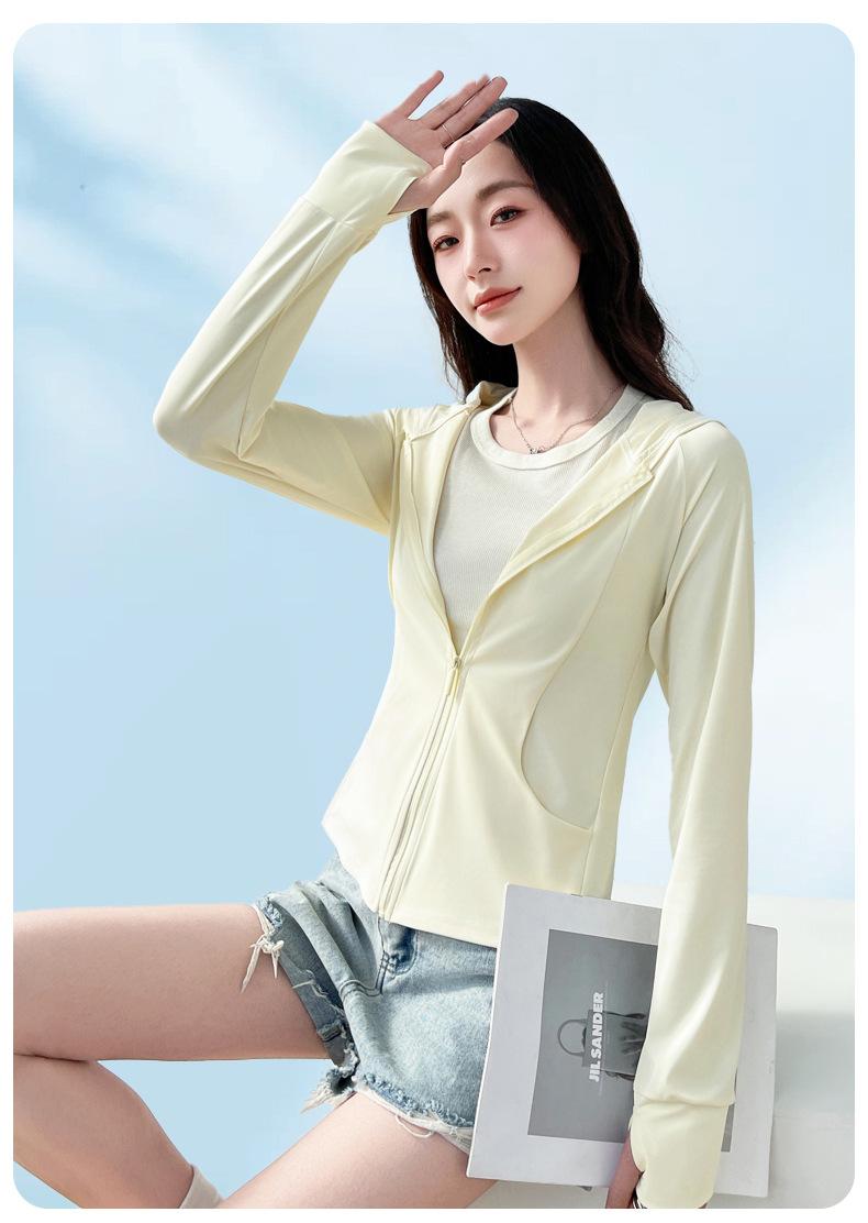Product Introduction of Outdoor Ice Silk Sun Protection Clothing with Pocket, New UV-Proof Sunshade Light Sun-Protective Clothing, Outdoor Sports Thin Section Hooded Jacket 27