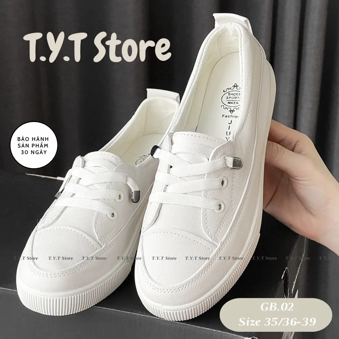 Giày Bệt  Slip-on mùa hè GB.02 ( Mũi tròn ) thể thao siêu nhẹ cho nữ
