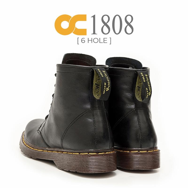 SEPATU DOKMAR 6 HOLE KULIT ORIGINAL 1808 Shoes Hitam Boots 5