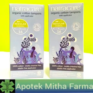 NATRACARE ORGANIC COTTON TAMPON REGULER 16PCS with APLICATOR