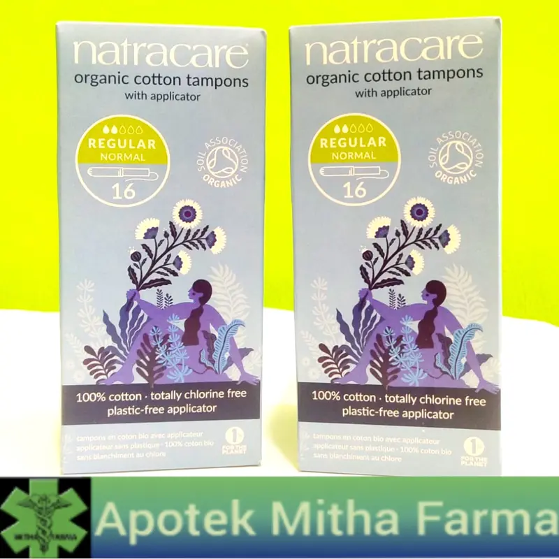 NATRACARE ORGANIC COTTON TAMPON REGULER 16PCS with APLICATOR 0