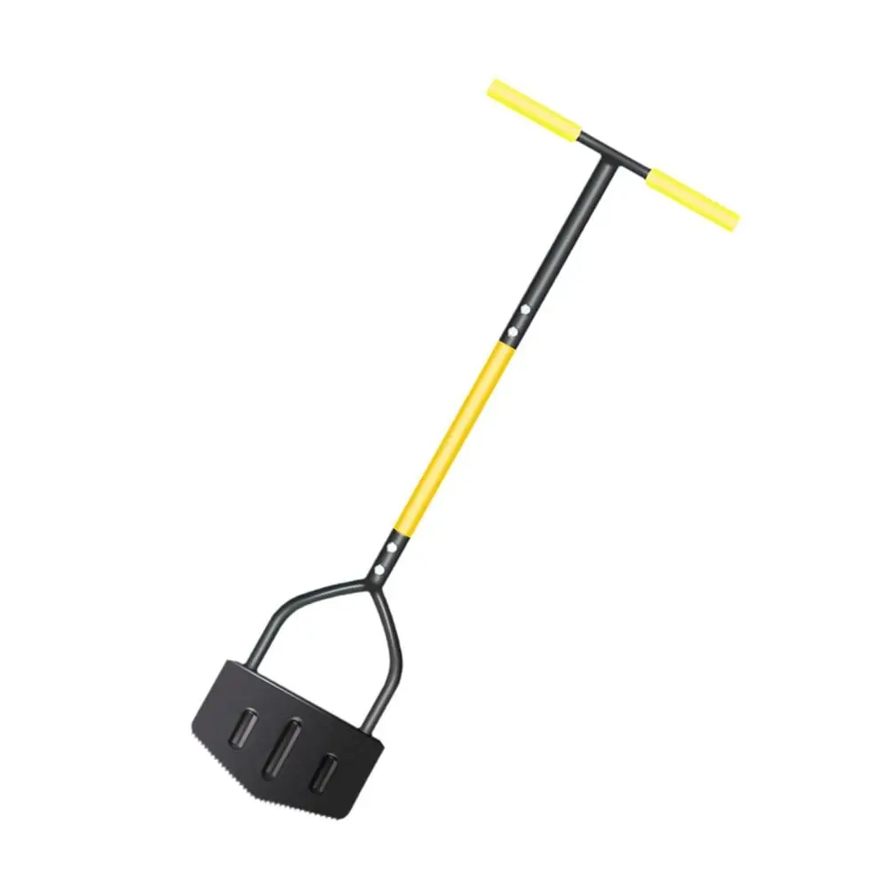Step Lawn Edger Gardening Tool Padded T Handle for Driveways Sharp Teeth