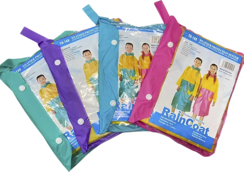 Kids Raincoat 4-13Thn Jas Hujan Anak Ponco Karakter Mantel Poncho 0767 2