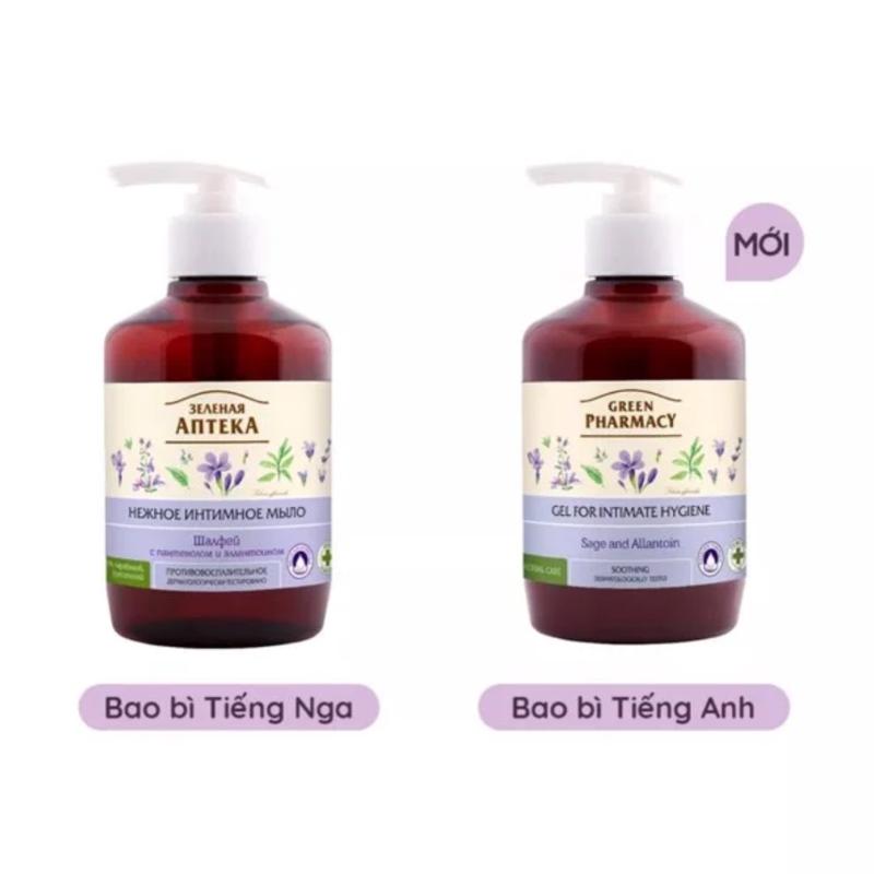 Dung Dịch Vệ Sinh Apteka Thảo Mộc Nhẹ Dịu An Toàn Cho Da Nhạy Cảm Gel Green Pharmacy 370ml