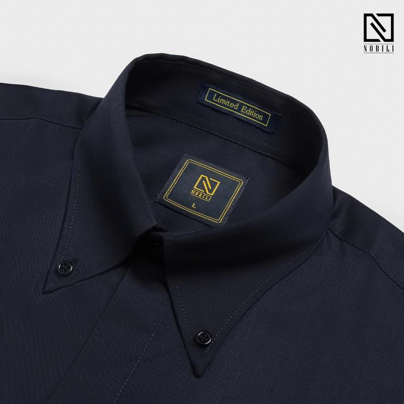 Product Introduction of Áo Sơmi Chống Nhăn Thiết Kế Cổ Buttondown Màu Than 2