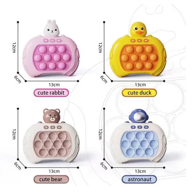 Mainan Game Anak Pop It Elektrik FAST PUSH PUZZLE GAME Musik Puzzle Level 200 Gen 3 Led Permainan 2