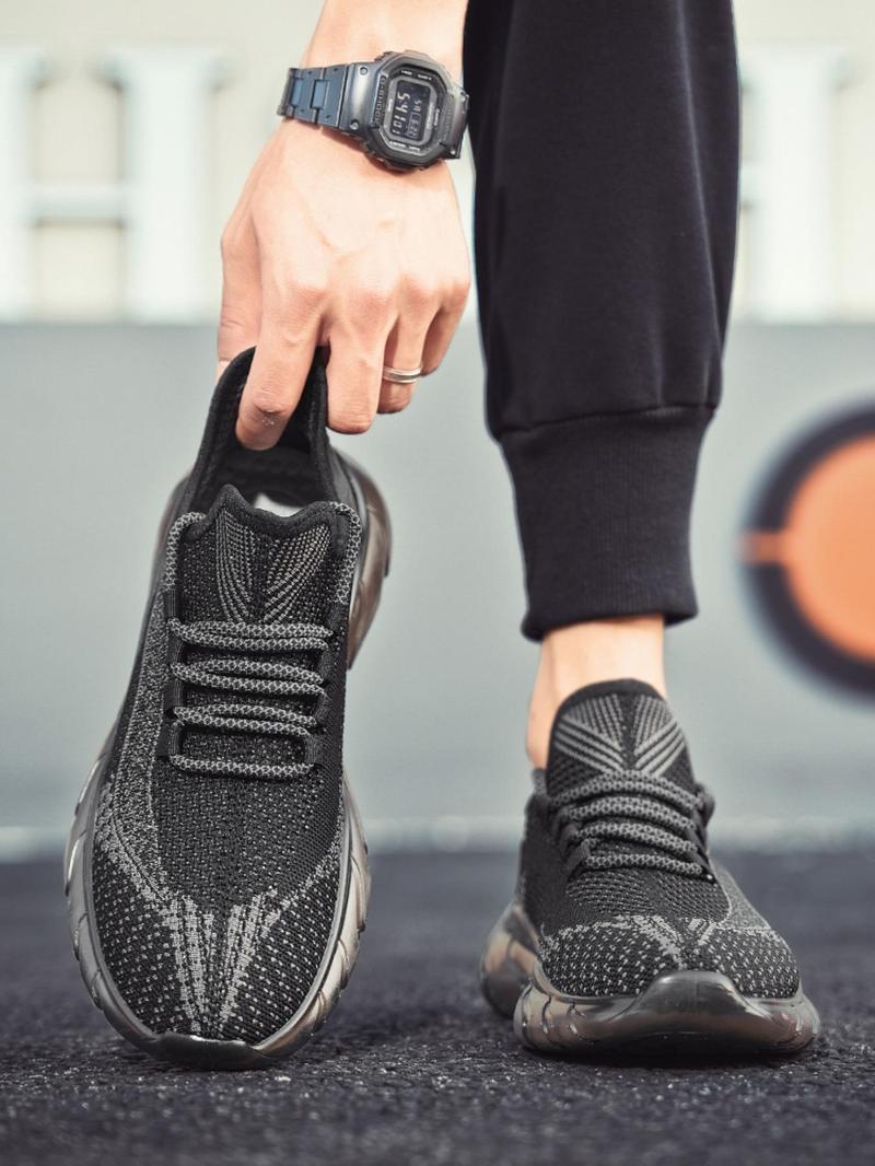 Product Introduction of Men's Breathable Mesh Sneakers, Casual Comfortable Sports Running Shoes, Lightweight Shock-proof Sneakers for Daily Wear 5