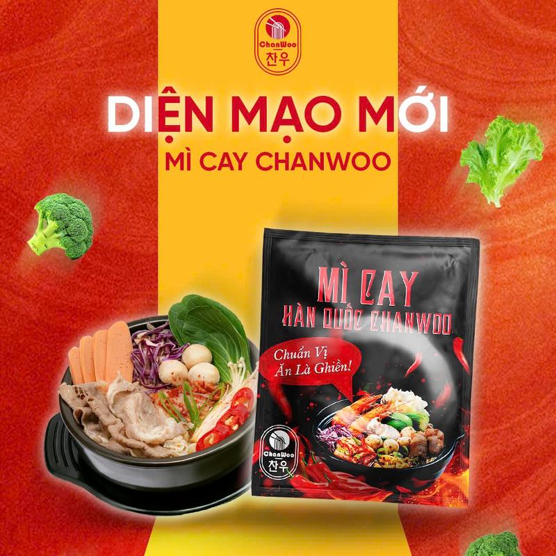 Set 25 Gói Mì Cay Chanwoo Phiên Bản Mới - (Tặng 10 Gói Mì Cay) 2