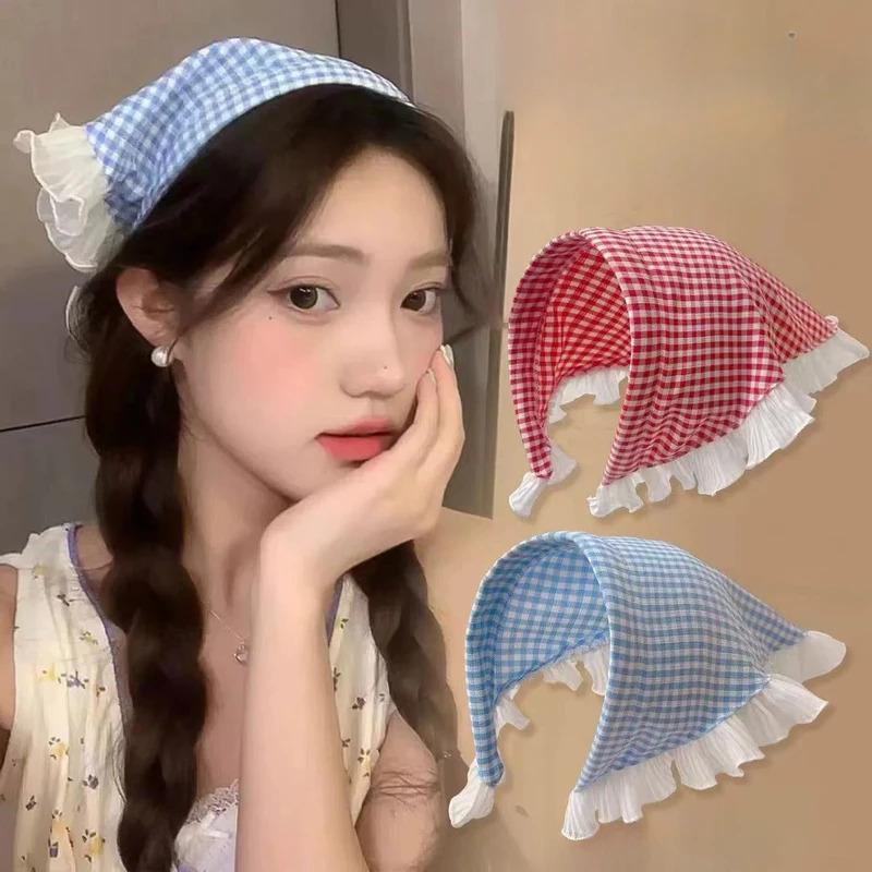 Khăn Quàng Lưng Tóc, Hình Tam Giác Ren, Băng Đô Khăn Trùm Đầu Vuông, Khăn Xếp Băng Đô, Khăn Bandana Băng Đô, Dành Cho Nữ, Phụ Kiện Tóc Khăn Trùm Đầu 3