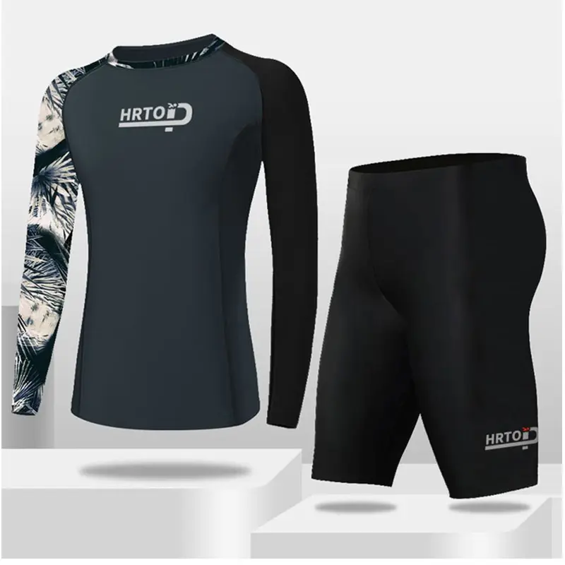 ❤Men's Swimsuit Swimsuit Set Men's Suit Quick-Drying Full Set Swimming Equipment Swimsuit