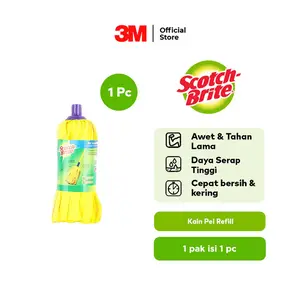 Scotch-Brite 3M Kain Pel Isi Ulang Refill Pel Strip Kuning Bulat ID-73