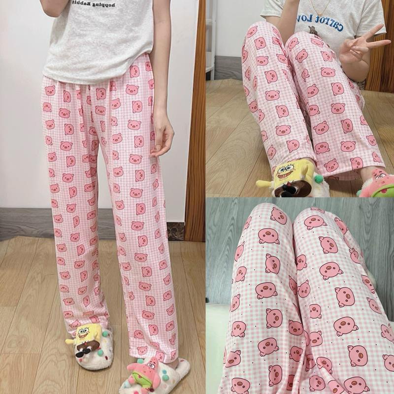 Quần Ngủ Mặc Nhà In Hình Shin Heo Hồng Siêu Cute Đáng Yêu Dành Cho Nữ Women