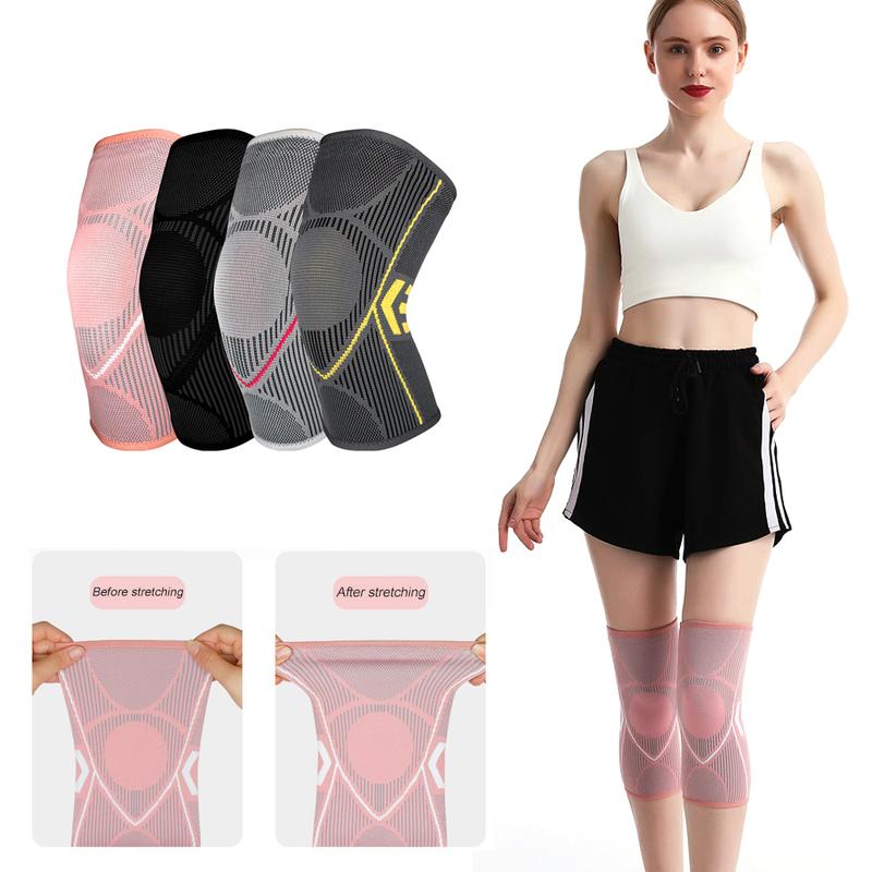 Product Introduction of 1Pair Knee Support Braces Elastic Nylon Sport Compression Knee Pad Sleeve For Fitness Running Cycling Basketball 9