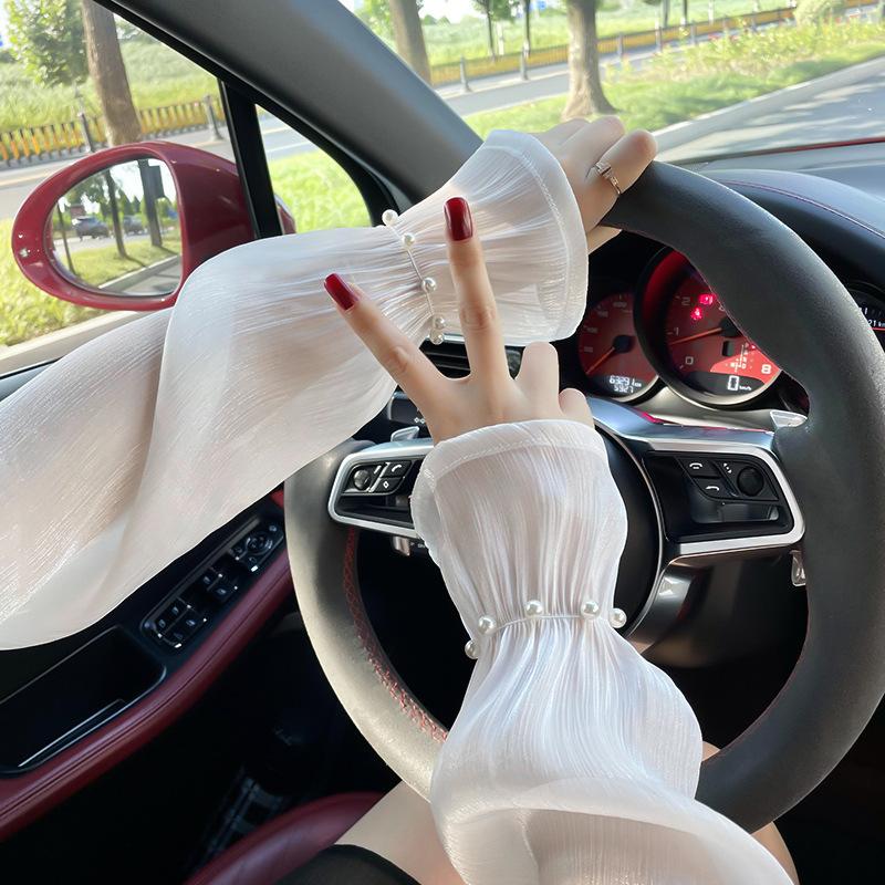 Product Introduction of Sun protection sleeves, high appearance, loose, suitable for summer, outdoor driving and riding, UV protection, light and breathable, foam sleeves, suitable for arms 3