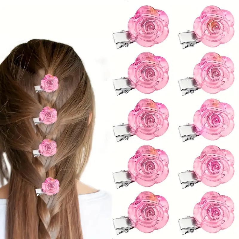 Product Introduction of New Korean girls' hair clip multifunctional French sweet tea hair clip, with a small fragrance mini duckbill clip, suitable for women's accessories hair  clips 2
