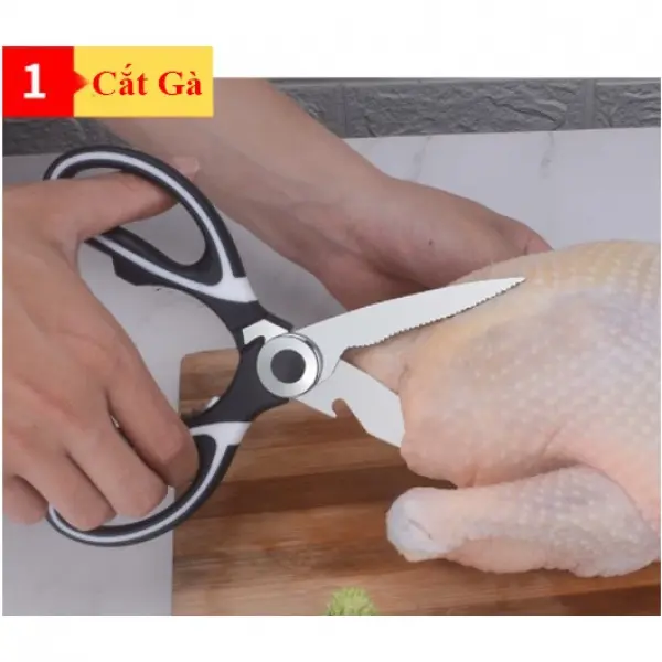 Kéo Nhà Bếp, Văn Phòng Đa Năng ( Cắt Gà, Xương Cứng, Rau, Bật Lắp Chai,Bóc Quả Cứng,...) 1