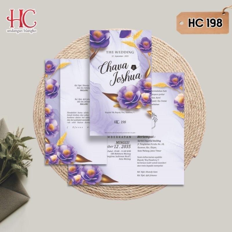 Undangan Pernikahan HC 198 Elegan Modern Paket Lengkap 100 PCS Gratis Label & Plastik - JanjiKita | Default