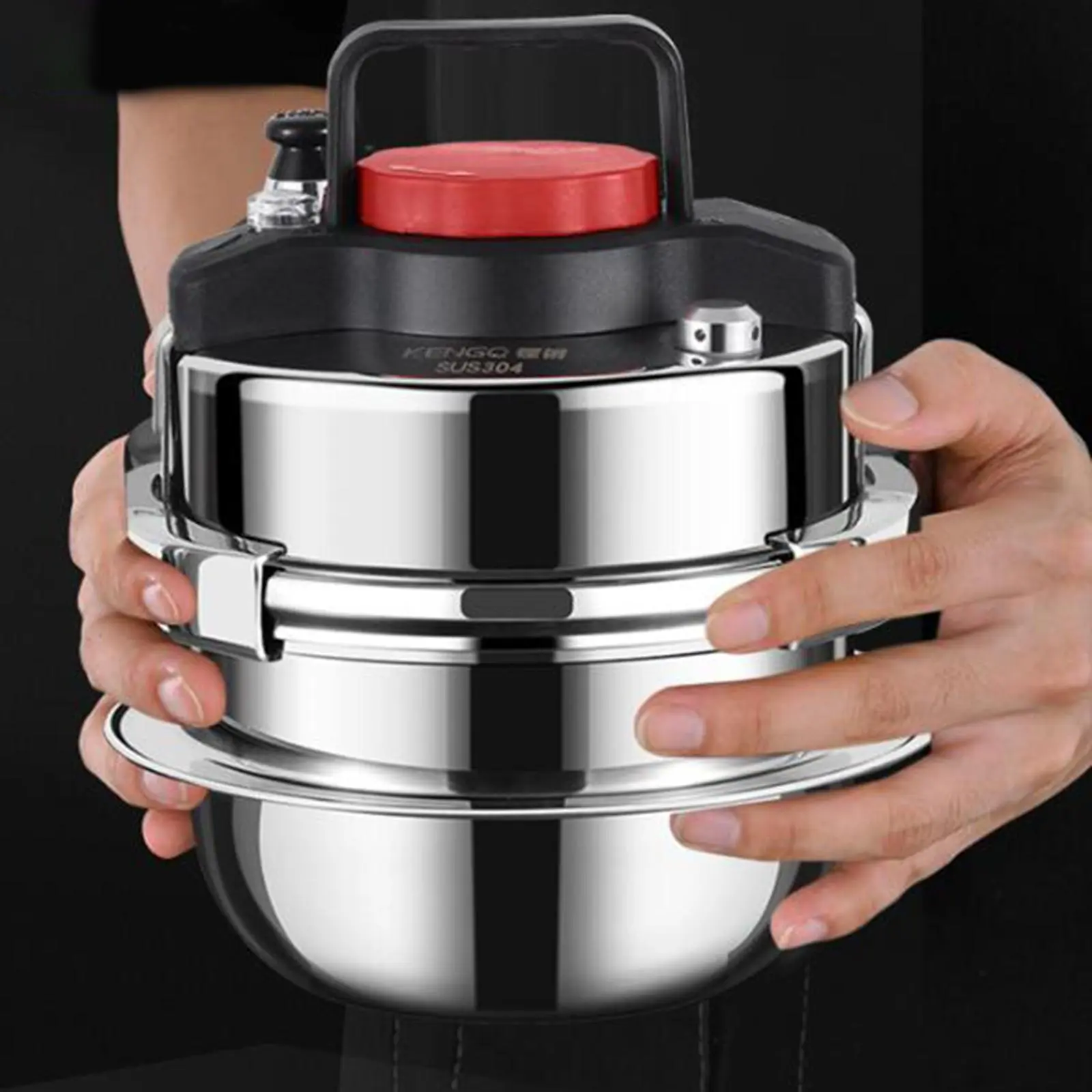Newfamei Small Pressure Cooker Pressure Cooking Pot for Slow Cooker Saute Sous Vide