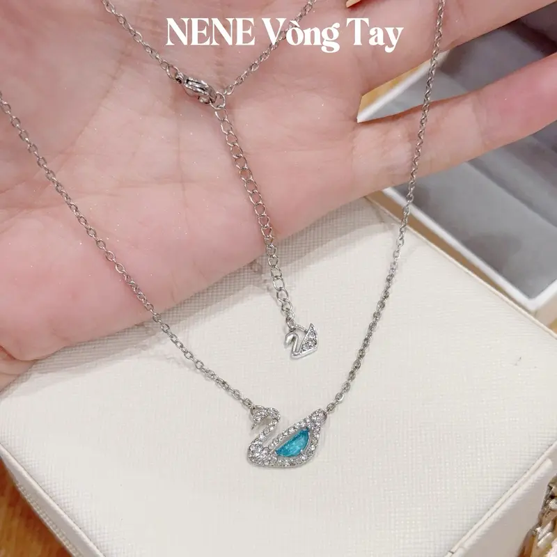 [tặng Hộp] dây chuyền LADY Thiên nga TN - màu thép - sang trọng 4 mẫu - hợp kim mạ bạc - trang sức nữ - vòng cổ nữ 3