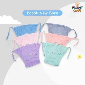 Flower Cart's Popok Baby New Born Polos / Print isi 3 Pcs