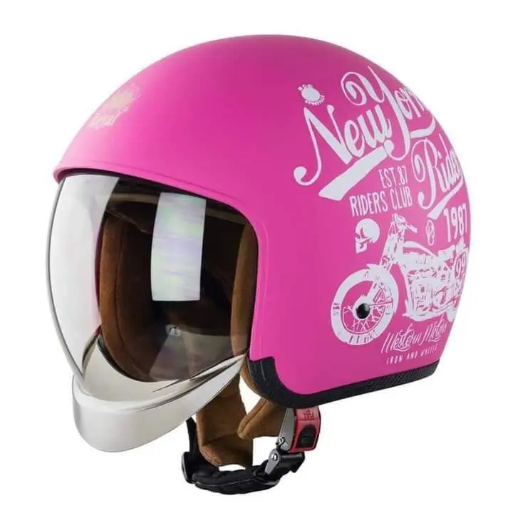 Mũ bảo hiểm kính Âm HQ 3/4 chuẩn đẹp thời trang trẻ Helmet 8