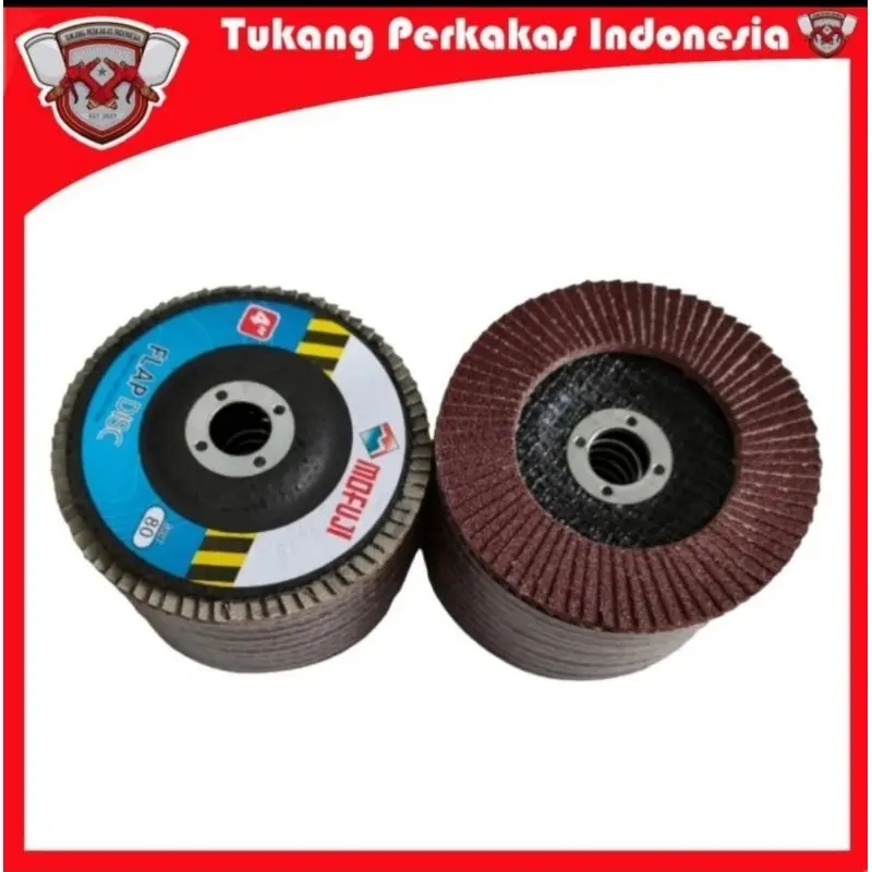 Mata gerinda gurinda amplas susun 4 inch flap disc tebal murah