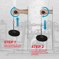 Gambar Wrist roller BM-32/WRISTROLLER -Alat latihan tangan lengan/hand arm fitness - Lubang 3/5cm dari Ototpro Surabaya Kota Surabaya 3 Tokopedia