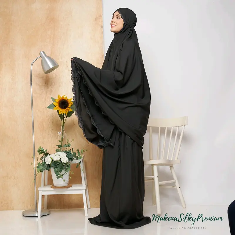 Mukena travel tube 2in1 free sajadah muslim dewasa Mukenah Nyaman Atasan Panjang 6