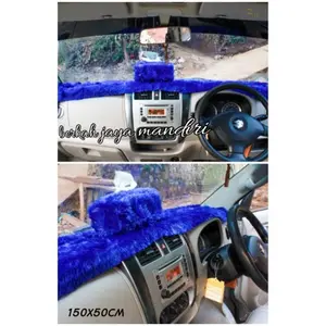 alas dashboard mobil bulu/karpet dashboard mobil bulu ALL TIPE (UNIVERSAL) ukuran 150X50cm bulu rasfur glossy 15MM PREMIUM