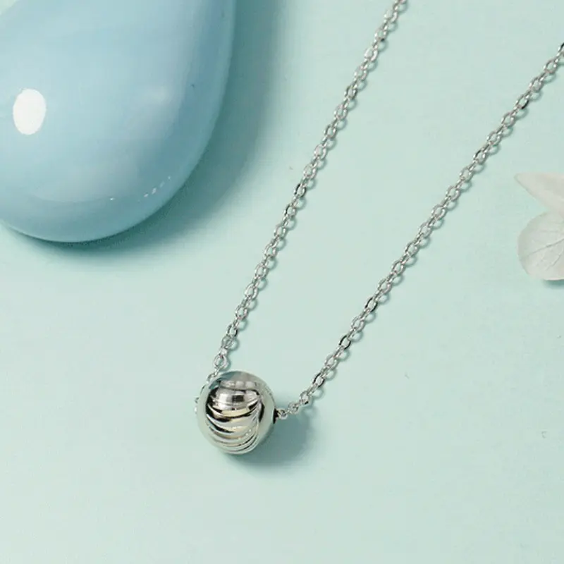 Luxe & Luster Jewelry Silver Bead Necklace, Necklace, Brass Jewelry, Women's Jewelry, Necklace, Unique Design, High-end, Delicate, Elegant, Versatile, Korean Style