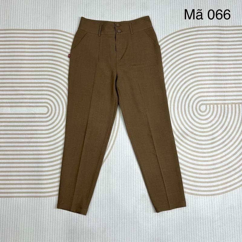 Quần âu dáng baggy mã 066 chất xước lạnh mềm mỏng nhẹ và mát thanh lịch cho nữ. THÀNH NAM 4