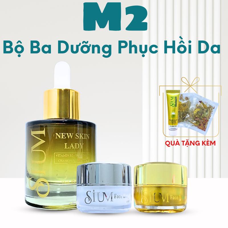 Product Introduction of Combo M2: Serum Dày Da Phục Hồi Da Mỏng Yếu + Kem Dưỡng Ngày & Đêm - TẶNG KÈM Kem Chống Nắng 10ml và 2 Gói Xông Da -  Hỗ Trợ Dưỡng Da Trắng Sáng - Nuôi Da Dày Khỏe Skincare 1