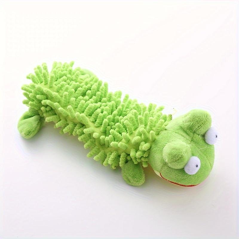 Product Introduction of Interactive plush dog toy with squeaking sound for chewing and molar training - the perfect little dog toy for play and dental health 9