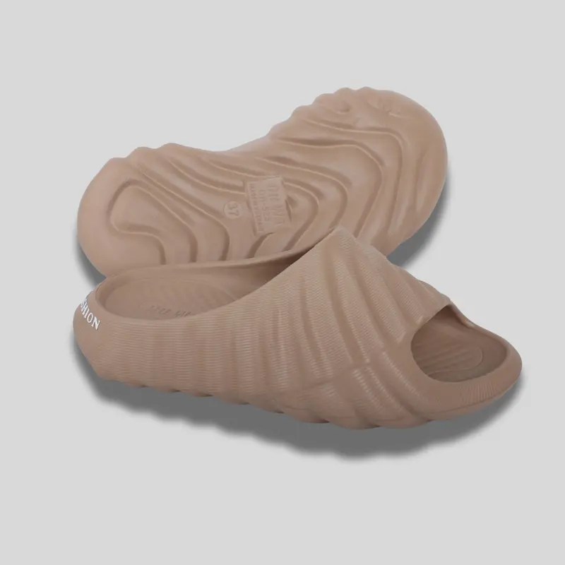 [ Form lớn đặt nhỏ 1 size]Dép bánh mì vân nhám đế cao 3 cm Nam Nữ Slipper Dép Cao Su Đế Cao DéP Đế Bằng - DH525-1 5