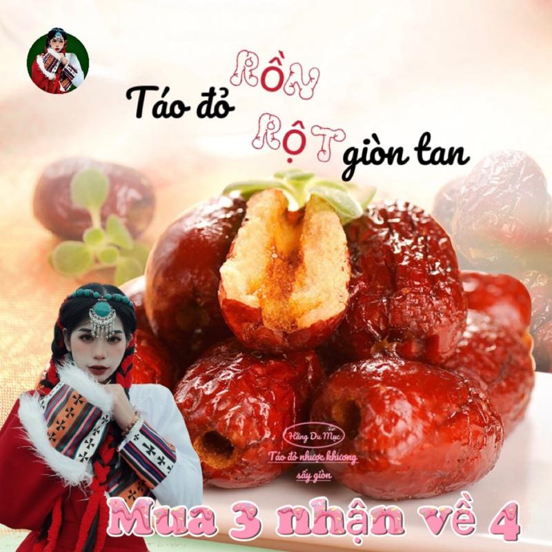 [Hằng Du Mục] Táo Đỏ Sấy Giòn Tân Cương Nhược Khương (Chỉ Dùng Để Ăn Vặt) Snack FooD