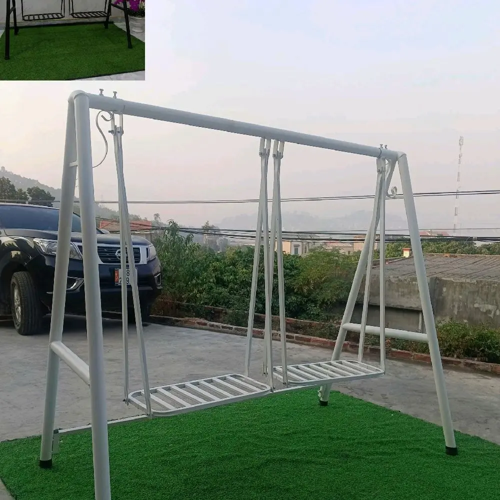 xích đu sắt sân  vườn 2 chỗ ngồi