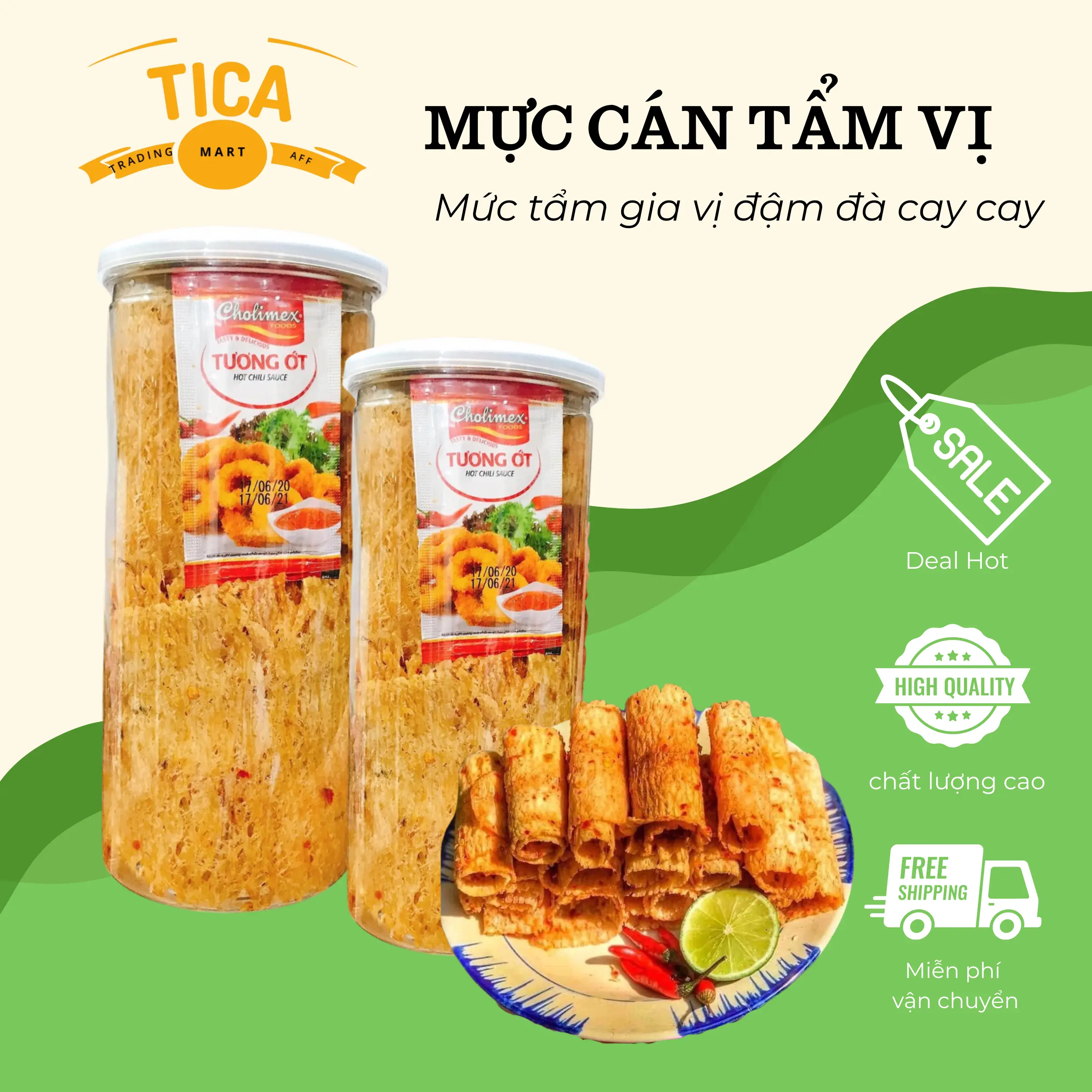 Mực Cán Tẩm Vị - Thơm Ngon Chất Lượng - Ăn Vặt