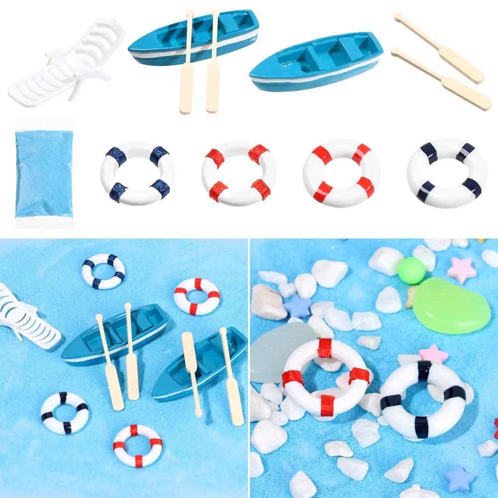 Accessories DIY Beach Chair Sea View Ornaments Mini Paddle Boat
