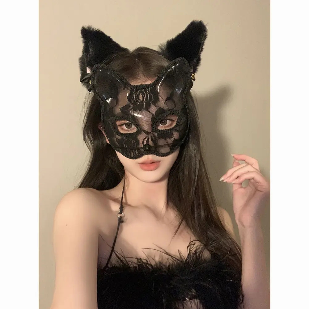 Topeng Renda, Seksi dan Seksi, untuk Pesta, Rekaan Telinga Faraj, Topeng Catwoman Separuh Muka Wanita, Gaya Masquerade