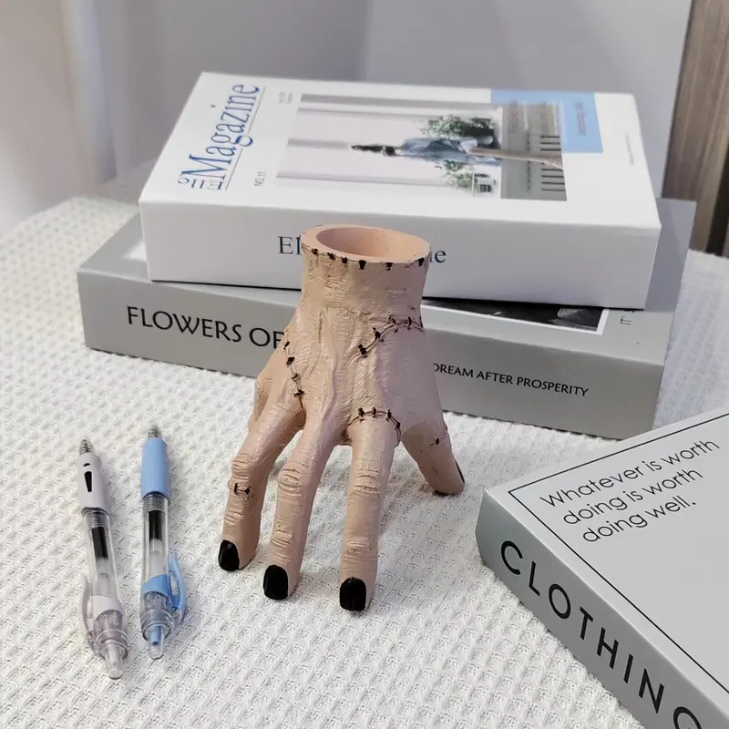 Creative Hand Shaped Pencil Holder, 2 Counts/set Multifunctional Desktop Pen Holder, Desk Organizer for Home Office School Dormitory 3