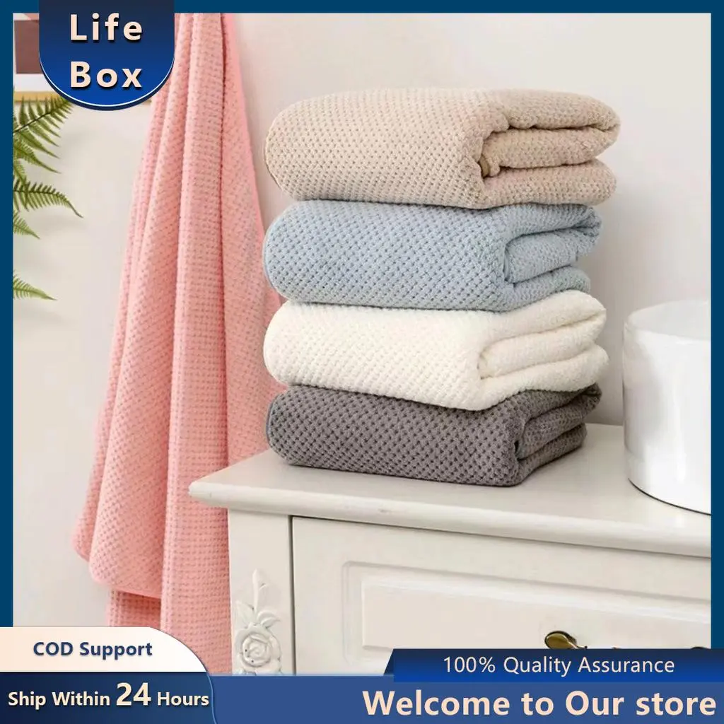 Towel Bath for adult Japanese Style Microfiber Towel Unicolour bath towel Not shedding hair