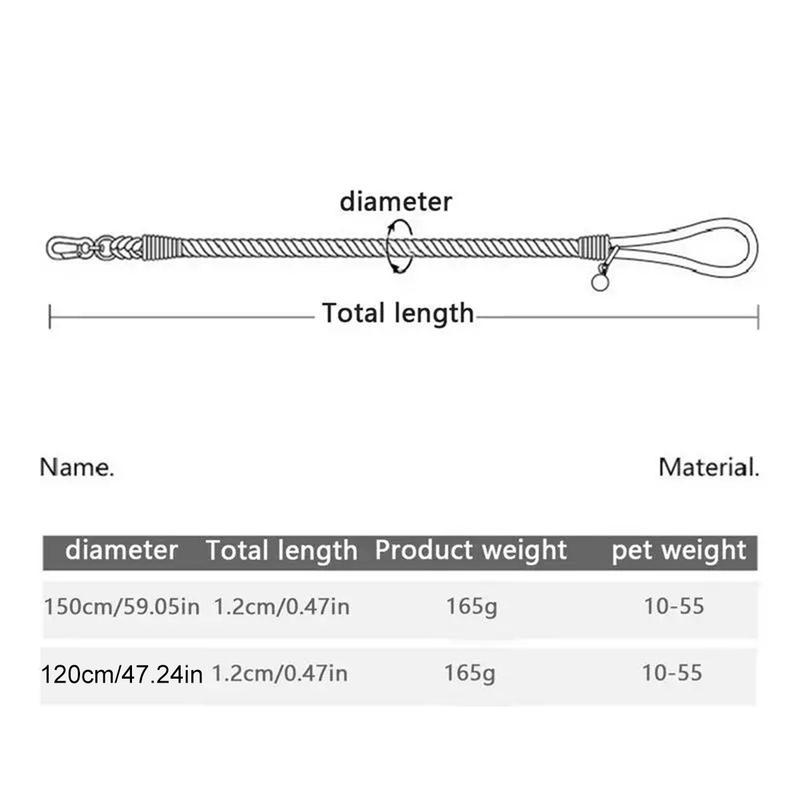 Product Introduction of Dog Leash Pet Traction Rope Hand-Woven  Rope Suitable For Medium And Large Dogs 21
