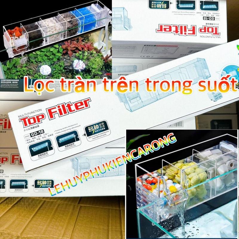 Lọc Tràn Trên Trong Suốt Nhiều Ngăn Tiện Lợi Cho Hồ Cá Cảnh  - JENECA GD-15, GD-16, GD-17, GD-18