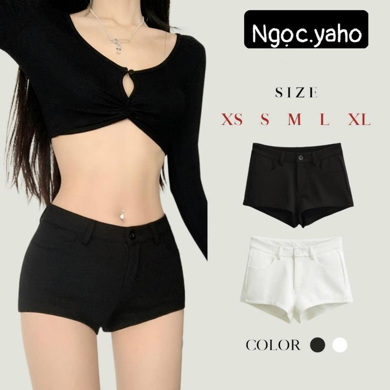 Quần Short Nữ Cạp Trễ 4 Túi Quần Đùi Nữ Cạp Trễ Quần Đùi Siêu Ngắn Cạp Trễ Thấp Co Giãn 4 Chiều Lưng Cạp Cao Mặc Ở Nhà Đi Chơi Thể Thao Gym Chạy Bộ Sport quần cạp thấp quan om body quan biker