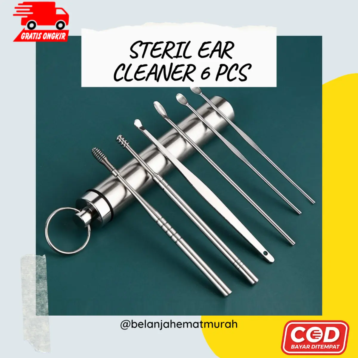 PROMO STERIL EAR CLEANER Original Pembersih Kotoran Telinga Removal Korek Kuping ear  irrigation